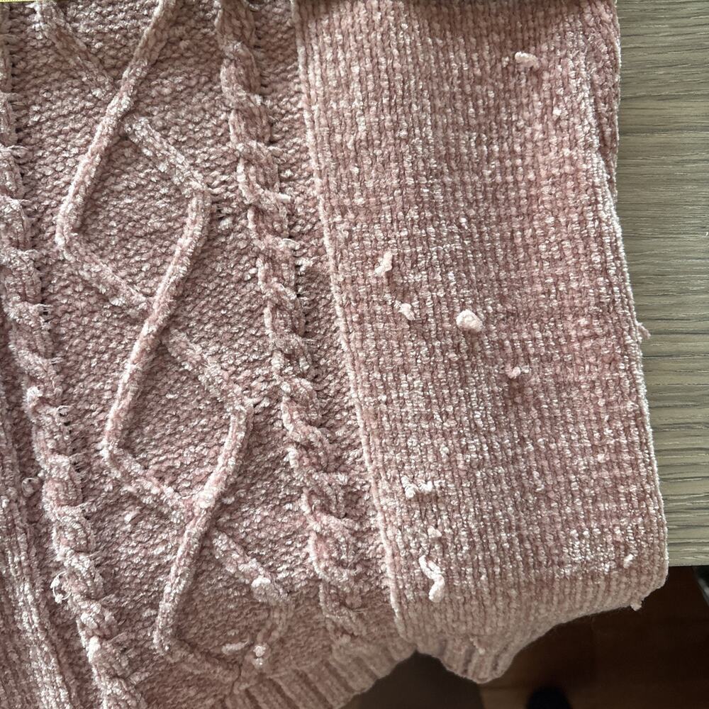 Karen Scott Womens Size 1X Open-Front Knit Cardigan Soft Pink - Picture 7 of 7